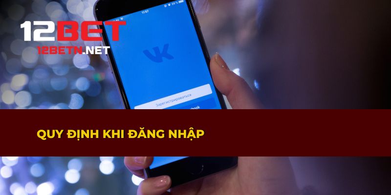 Các điều cần lưu ý khi đăng nhập tài khoản
